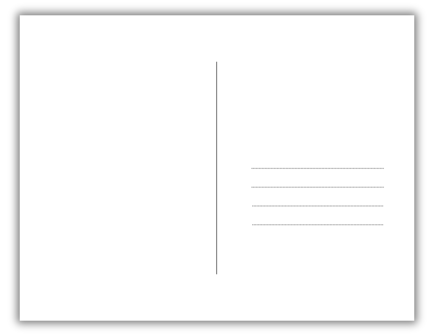 Thank You Postcard (Classic Black & White)