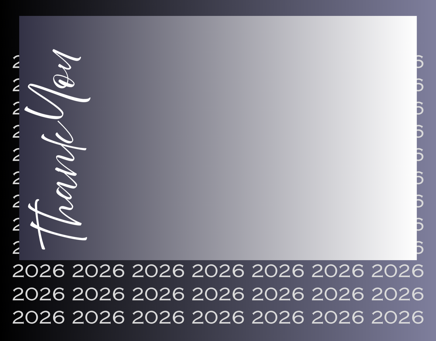 Graduation Thank You Postcard 2026