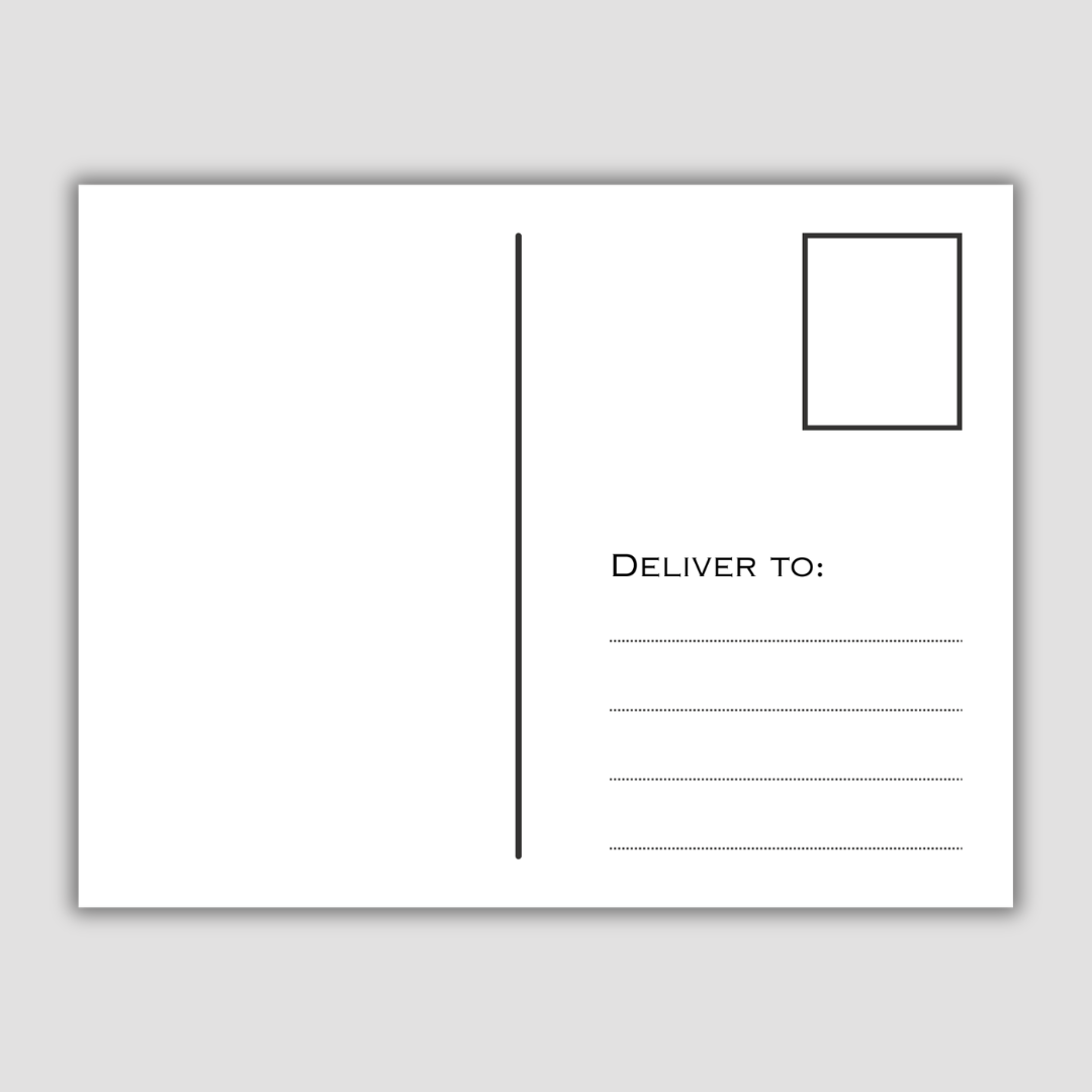 Thank You Postcard (Abstract Flower)