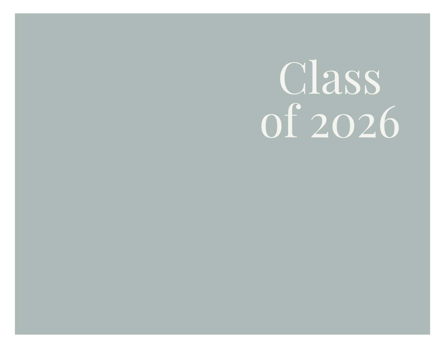 Graduation Invitation Postcard Minimalist
