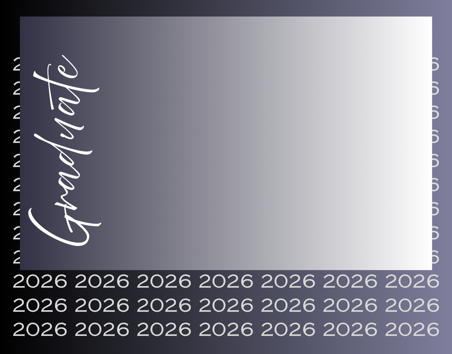 Graduation Invitation Postcard 2026