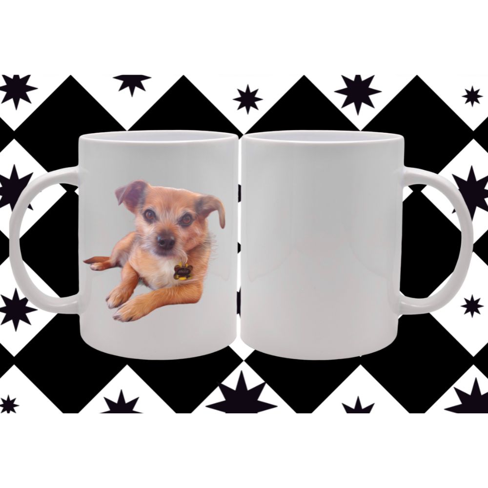 Pet Portrait and Text - Custom Mug