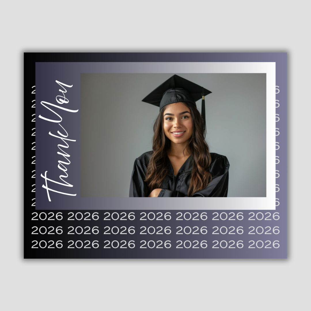 Graduation Thank You Postcard 2026