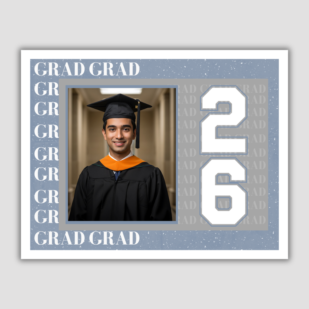 Graduation Invitation Postcard Grad 2026