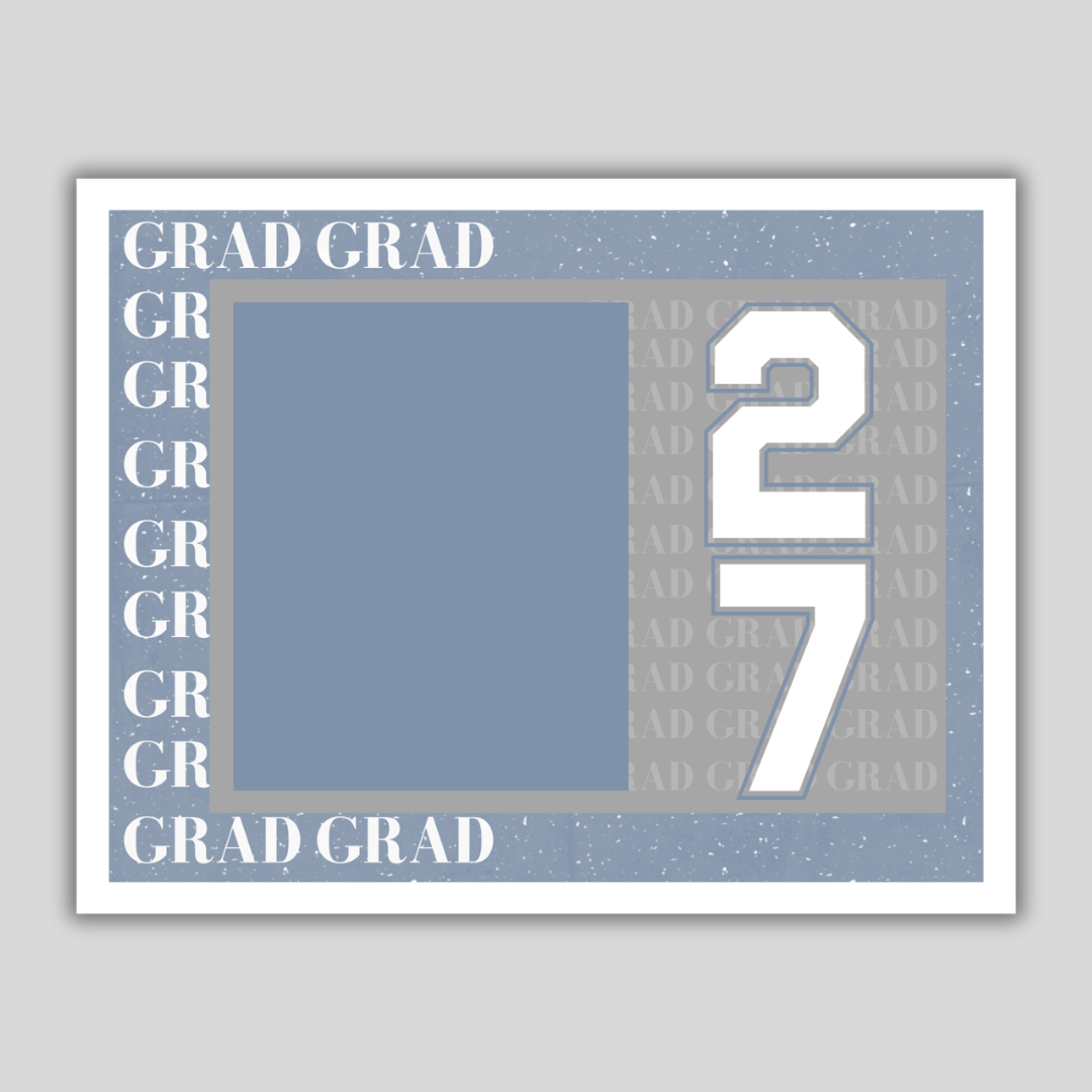 Graduation Invitation Postcard Grad 2027