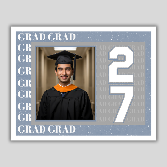 Graduation Invitation Postcard Grad 2027