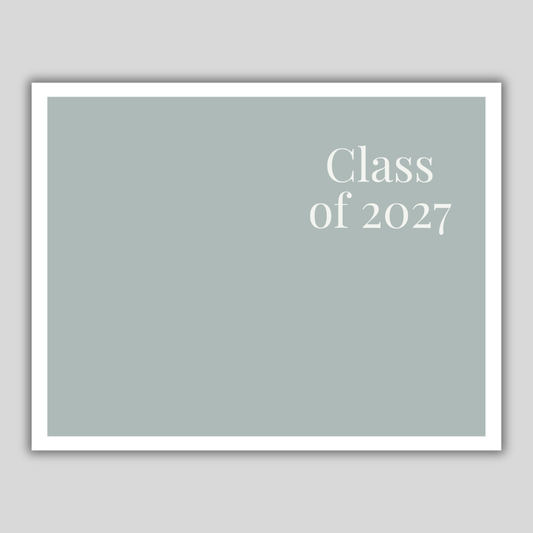 Graduation Invitation Postcard Minimalist