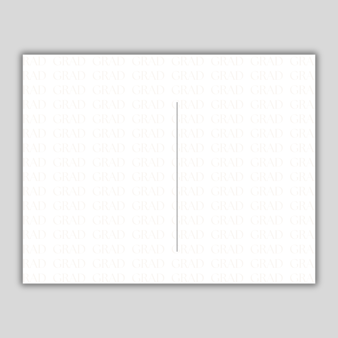 Graduation Invitation Postcard (Green & Gold)