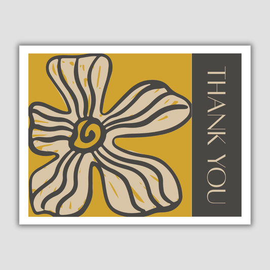 Thank You Postcard (Abstract Flower)