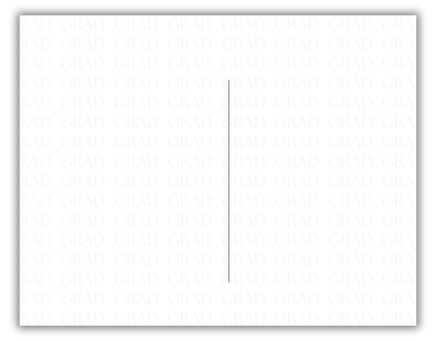 Graduation Invitation Postcard (Green & Gold)