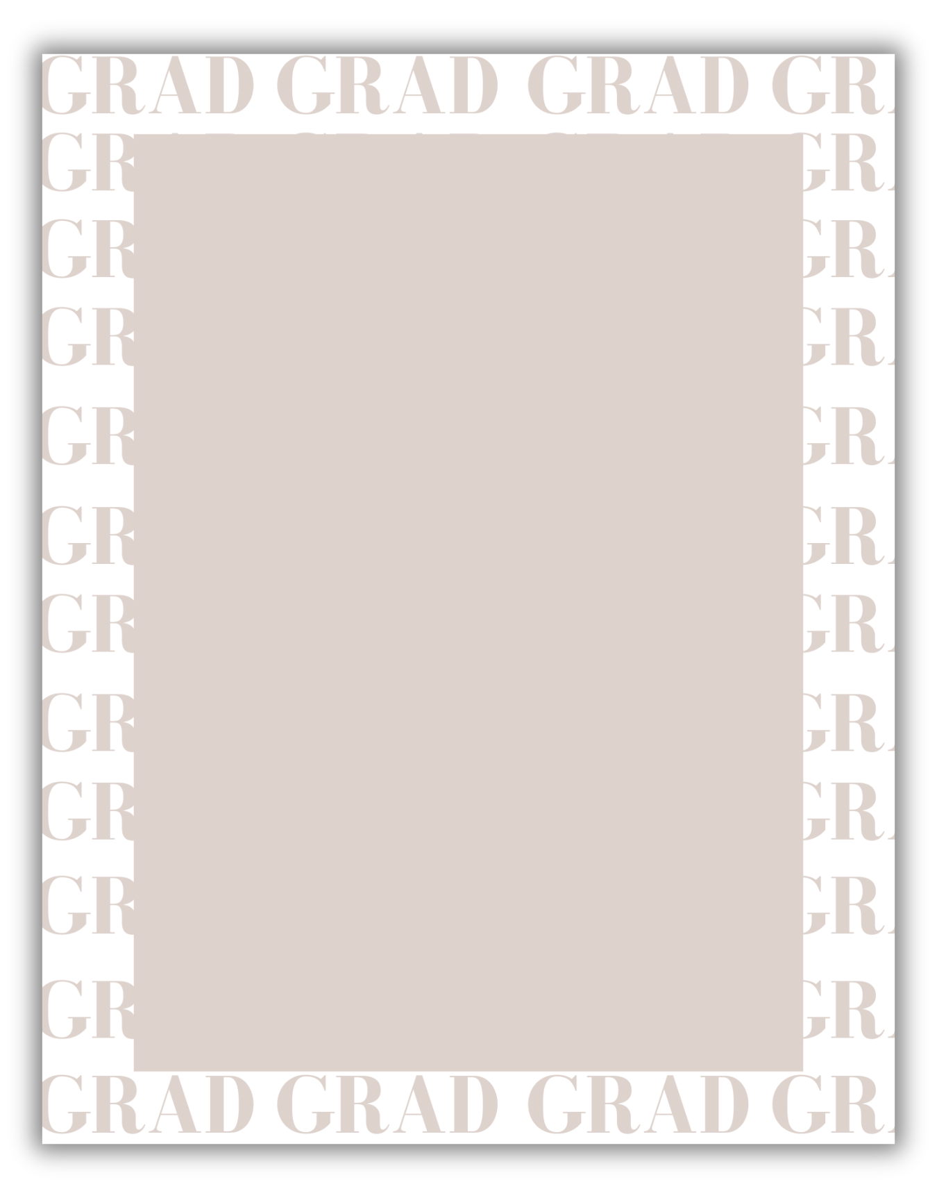 Graduation Invitation Postcard (Modern Grad Design)